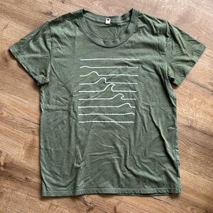 Bridge and Burn ocean waves t shirt